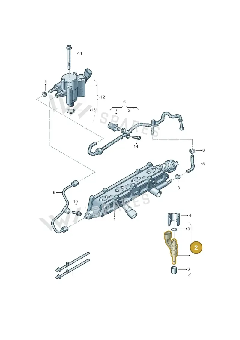 03C906036A — Audi A3/S3/Sportb./qu. 08 (2007-) diagram 420133530, position 2