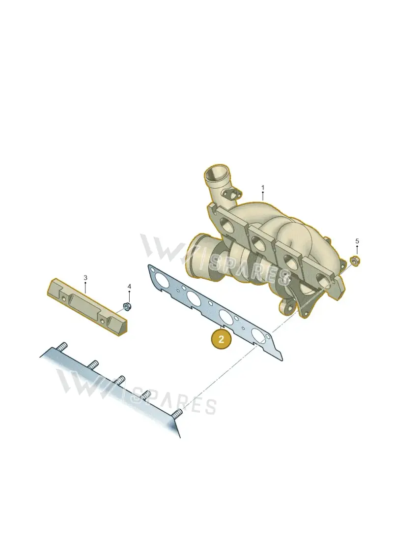 03F253041AA — Audi A1 Sportback (2010-2015) diagram 609253100, position 2