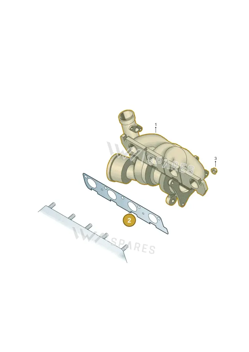 03F253041AA — Audi A3 Sportback (2008-2013) diagram 708253200, position 2