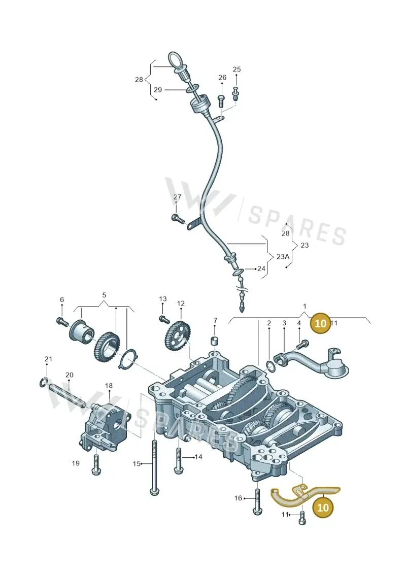 03G103526 — Audi Q5 qu. 2.0 TDI (2012-2017) diagram 679115400, position 10