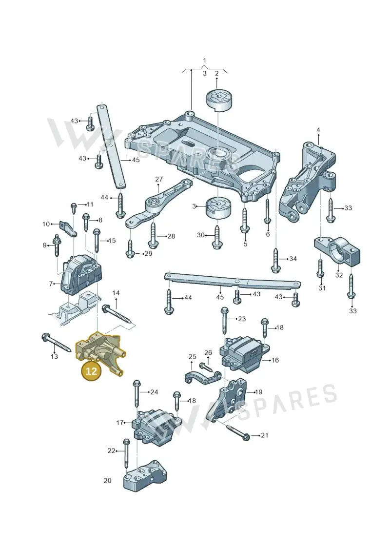 03G199207G — Audi A3 Sportback (2008-2013) diagram 412199000, position 12