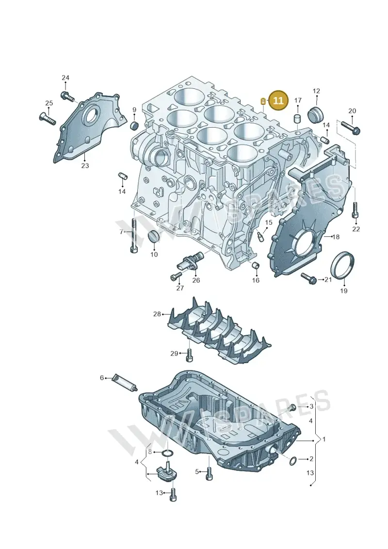 03H103141 — Audi Q6 (2022-) diagram 809103300, position 11