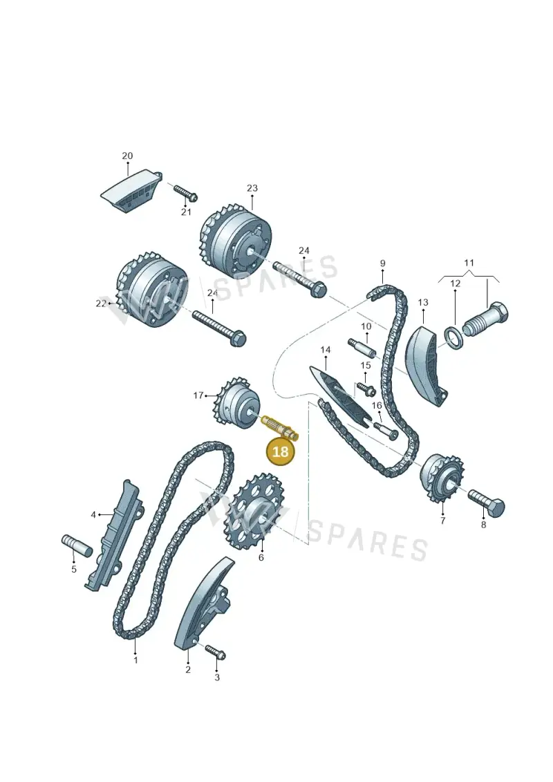 03H109296C — Audi Q6 (2022-) diagram 809109900, position 18
