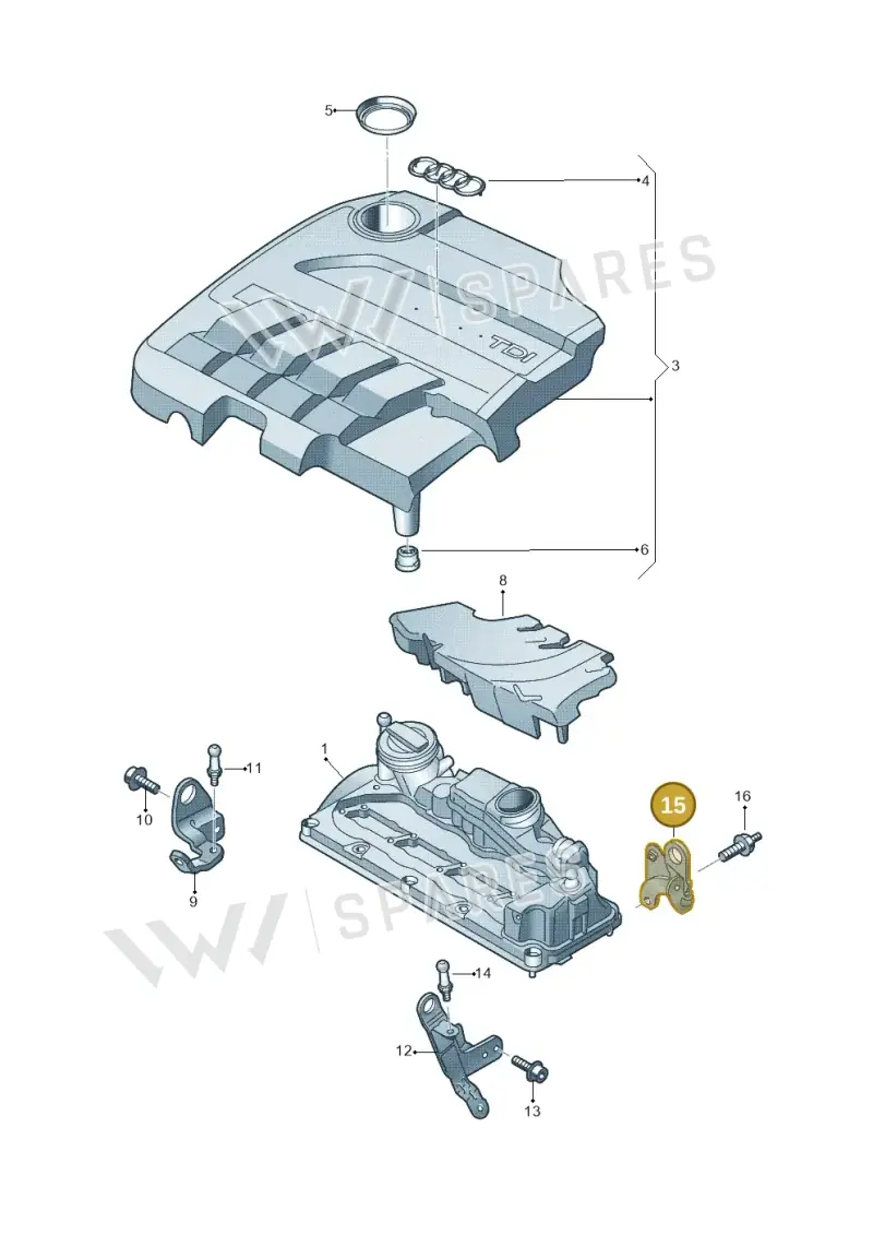 03L103369B — Audi A3 Sportback (2008-2013) diagram 642103570, position 15