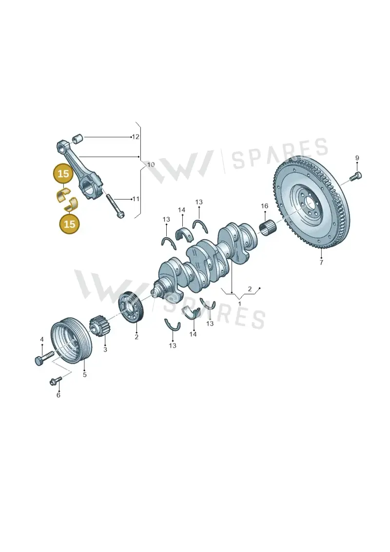 03L105701FGLB — Audi TTS Coupe 2.0 (2010-2014) diagram 642105550, position 15