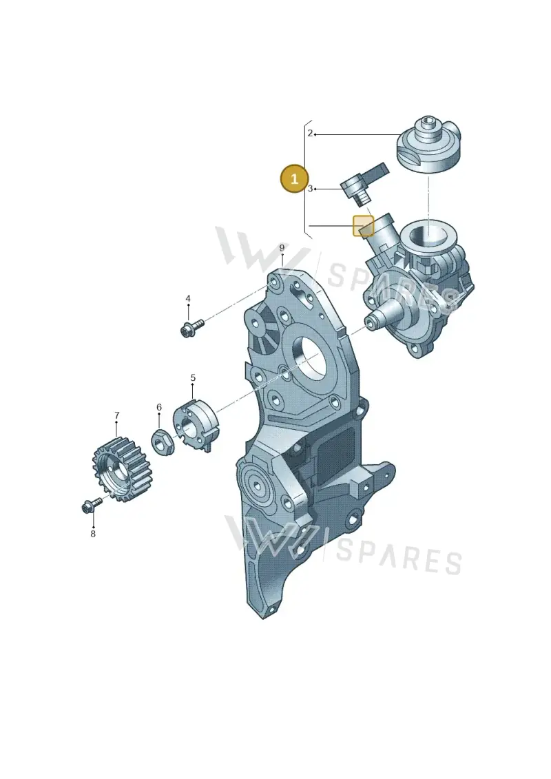 03L130851AX — Audi A4 Av. Allroad (2008-2016) diagram 636130200, position 1
