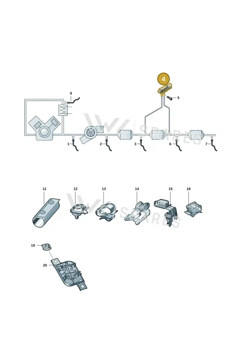 03L906051D — Audi Q3 quattro (2018-2019) diagram 597906006, position 4