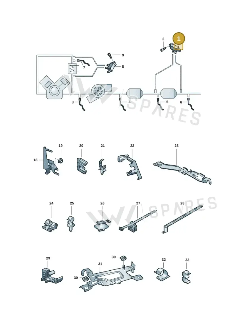 03L906051D — Audi A5 Sportback (2016-2020) diagram 897906008, position 1