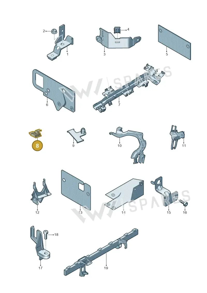 03L971845D — Audi Q3 2.0 TDI (2014-2019) diagram 855971000, position 8