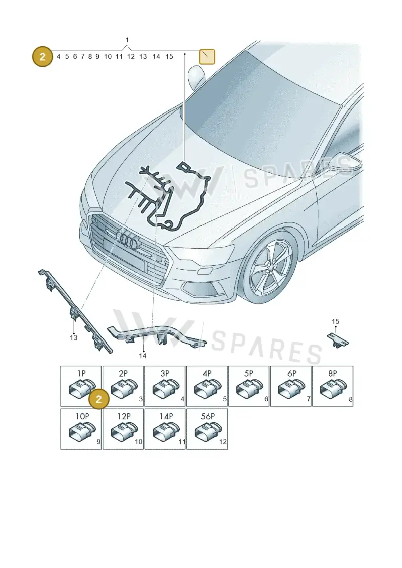03L971921D — Audi A6 2.0 (2018-) diagram 430971480, position 2