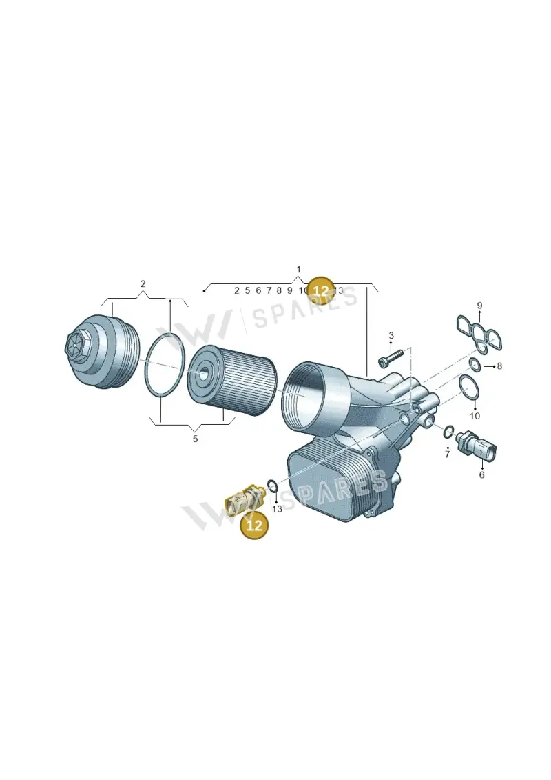 03N919081 — Audi A6 2.0 (2018-) diagram 430115510, position 12