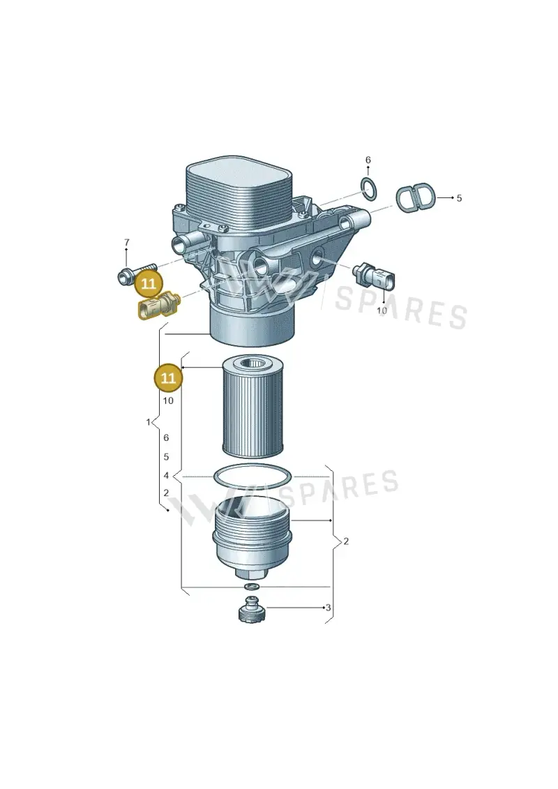 03N919081 — Audi Q3 quattro (2018-2019) diagram 803115800, position 11