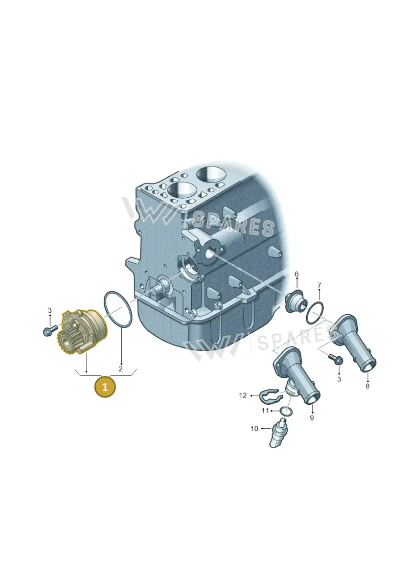 045121011H — Audi A3 Sportback (2008-2013) diagram 409121100, position 1