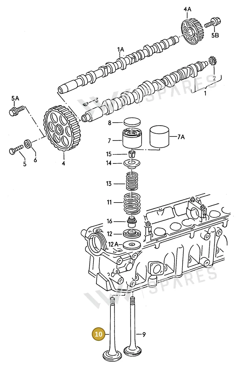 046109611F — Audi 100/Wagon (1989-1990) diagram 079013050, position 10
