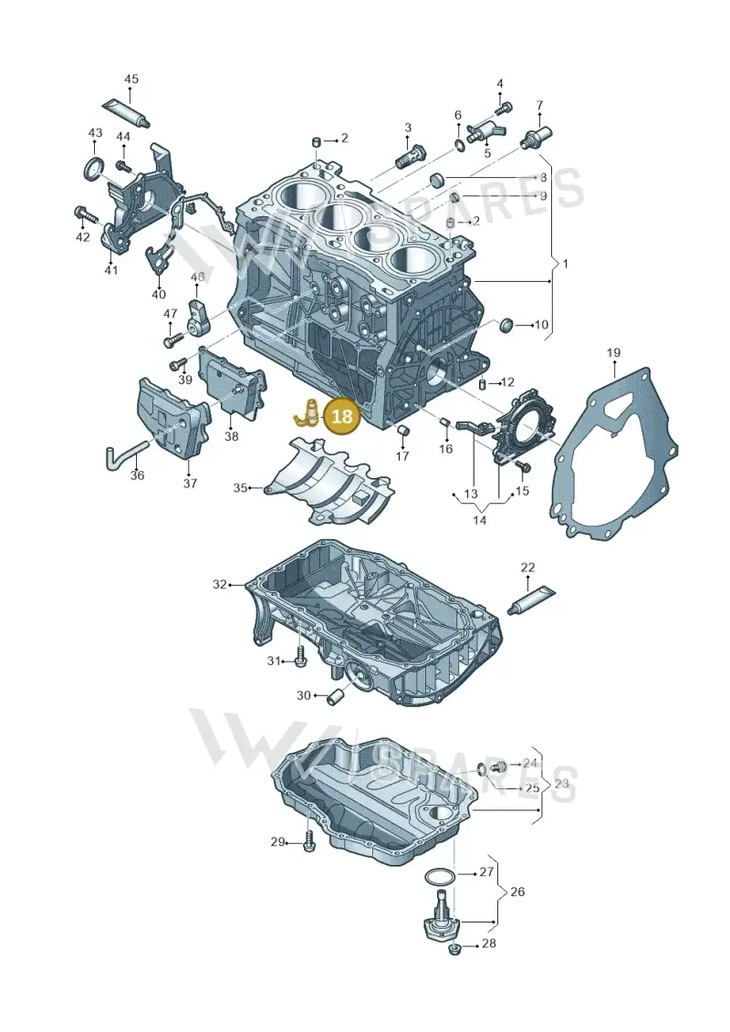 04E103157 — Audi Q3 quattro (2018-2019) diagram 803103110, position 18