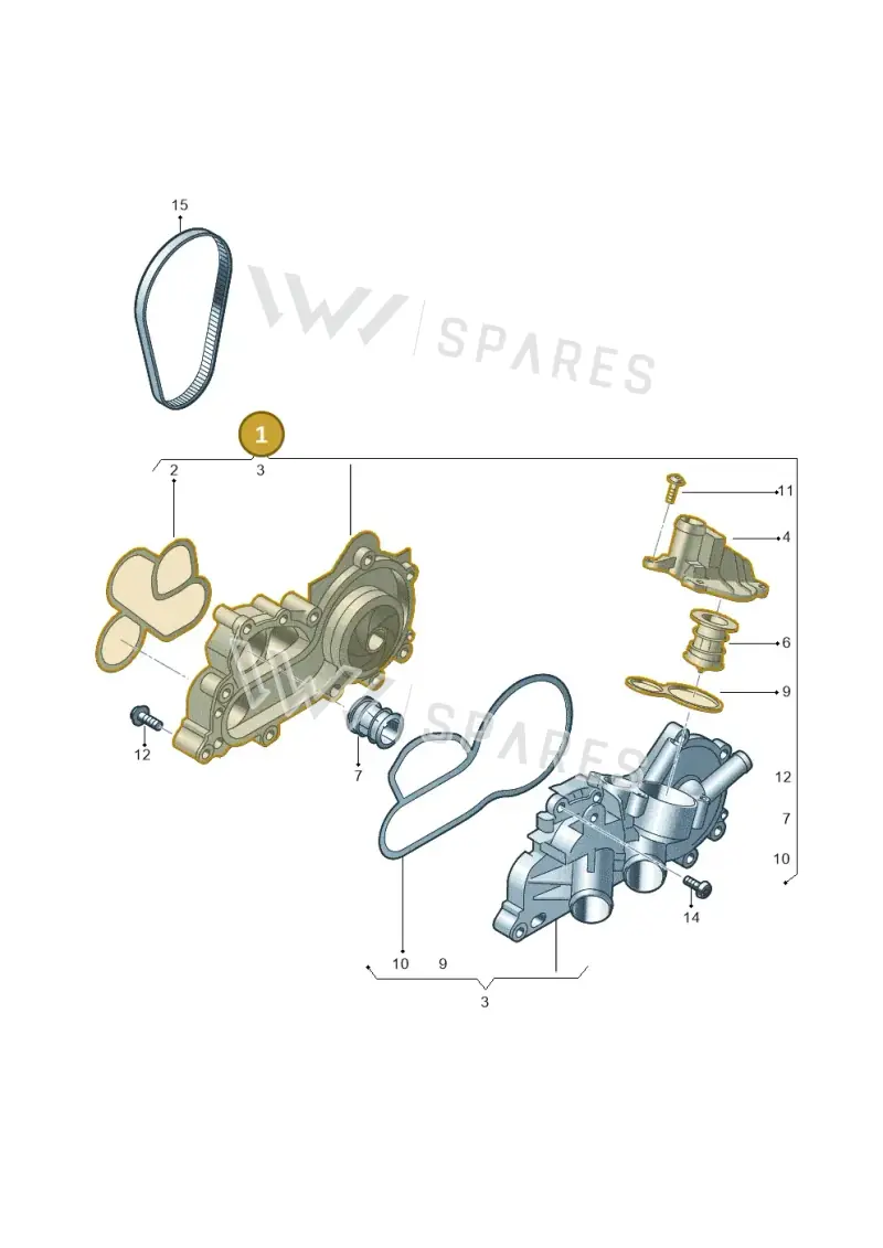 04E121600CR — Audi A1 Sportback (2010-2015) diagram 747121070, position 1