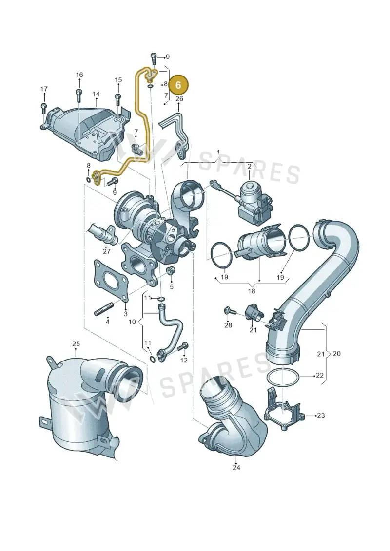 04E145140AS — Audi Q3 quattro (2018-2019) diagram 747145520, position 6