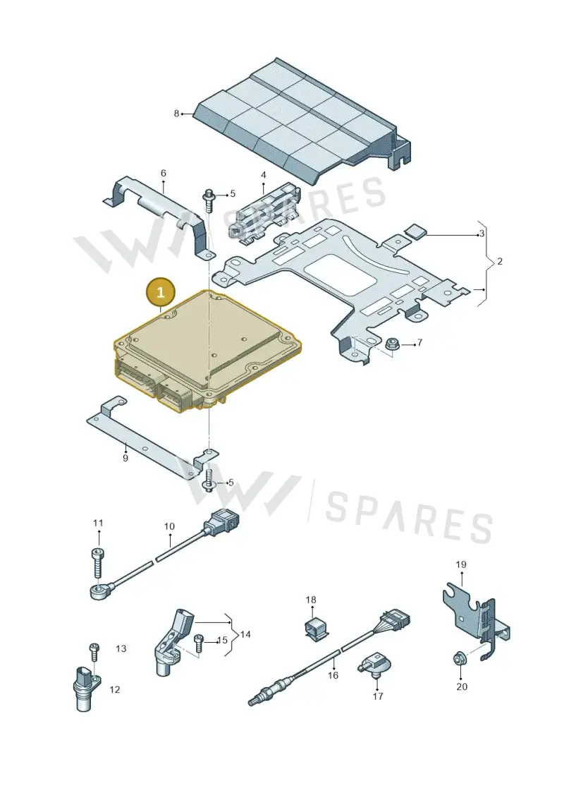 04E906027KC — Audi Q3 1.4 (2016-) diagram 855906000, position 1