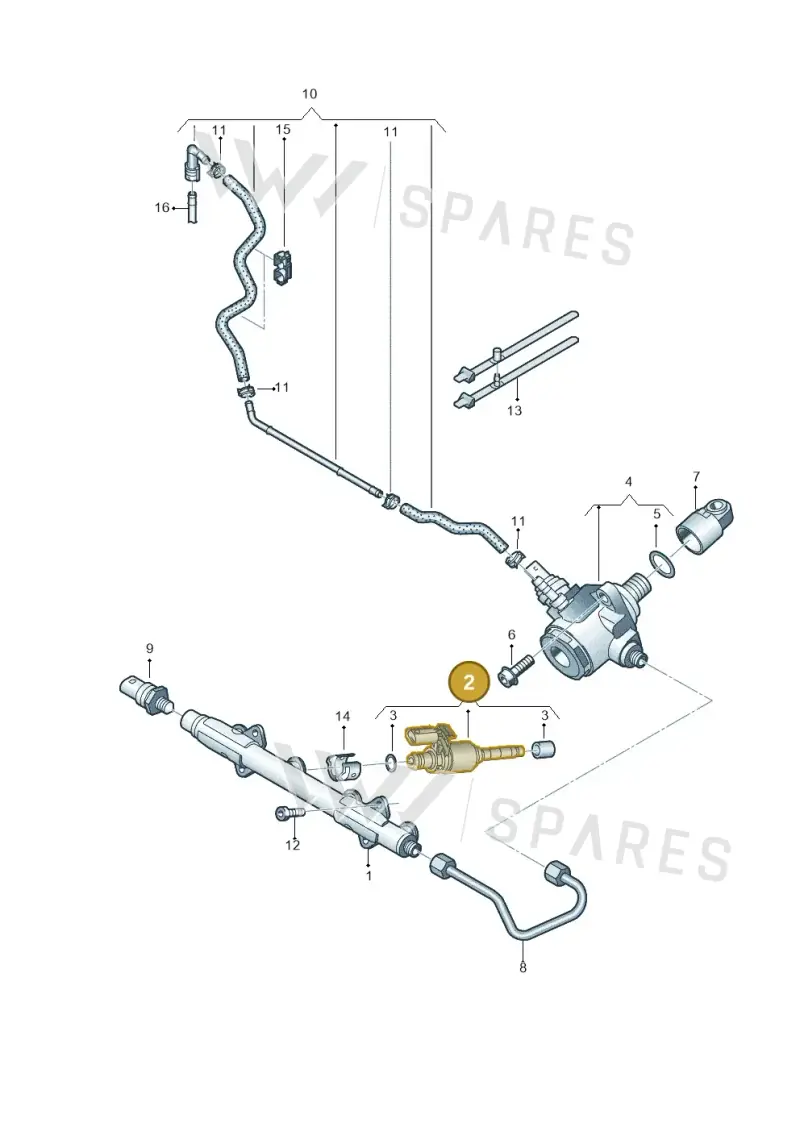04E906036AF — Audi Q3 quattro (2018-2019) diagram 745133100, position 2