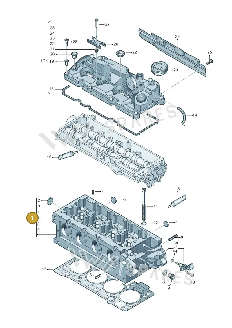 04L103064F — Audi Q2 2.0 TDI (2016-2018) diagram 597103510, position 1