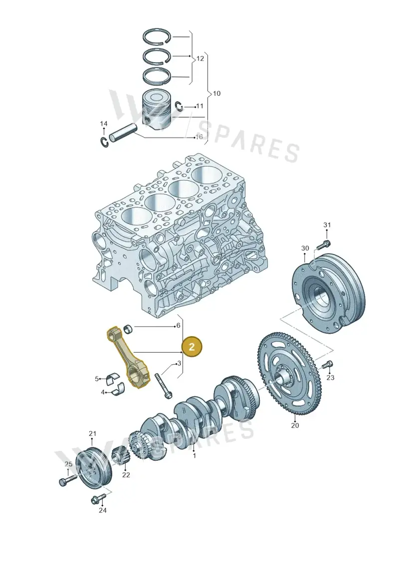 04L105401A — Audi A5 Limo 2.0 (2024-) diagram 4pa105500, position 2
