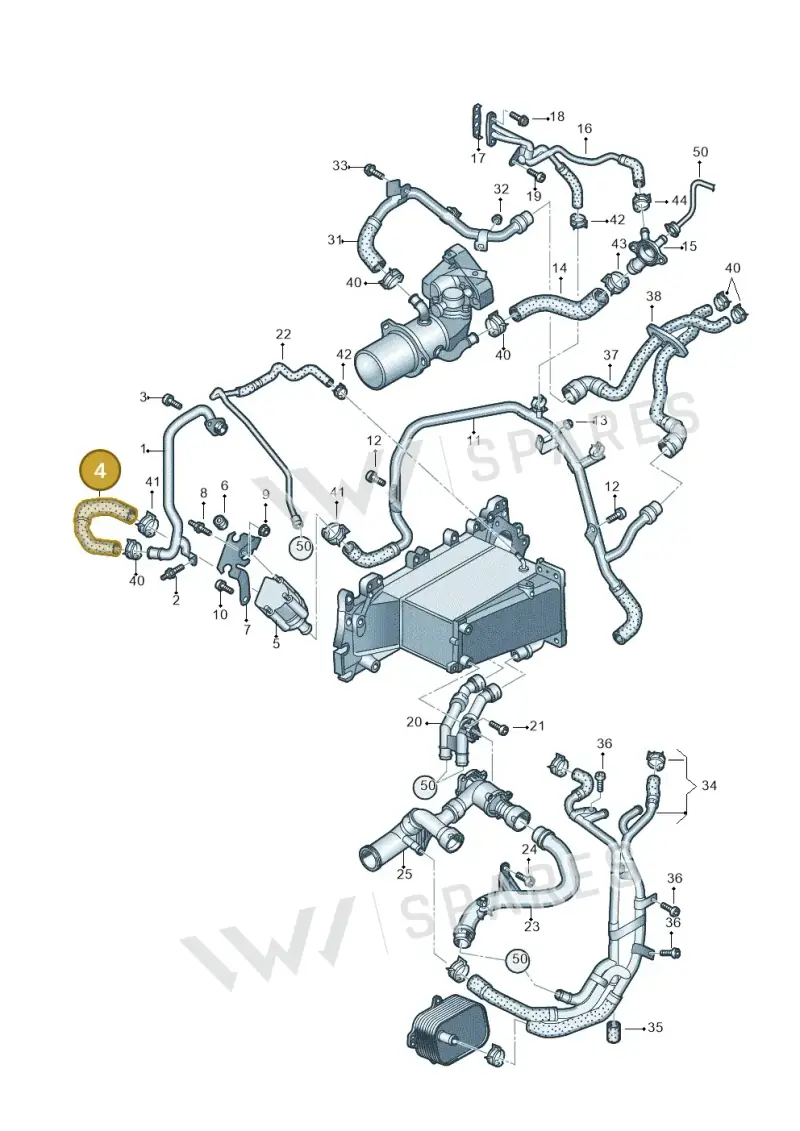 04L121065CF — Audi A6 2.0 (2018-) diagram 430121067, position 4