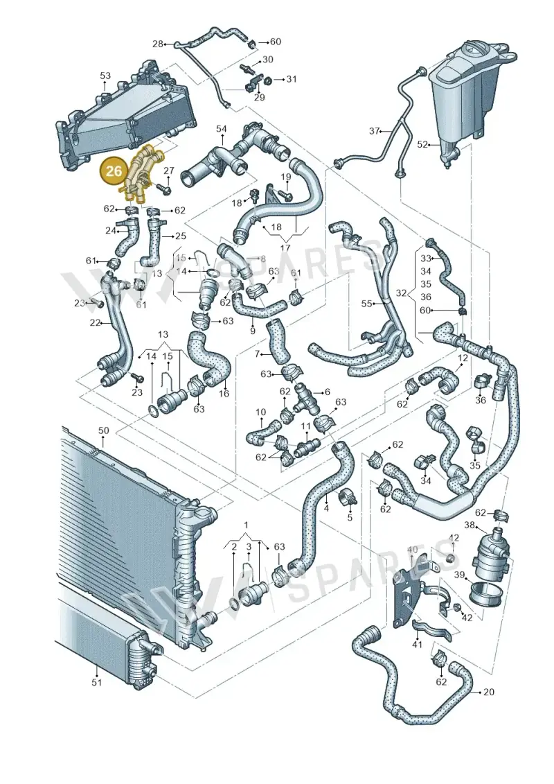 04L122157AC — Audi Q5 qu. 2.0 TDI (2012-2017) diagram 751121270, position 26