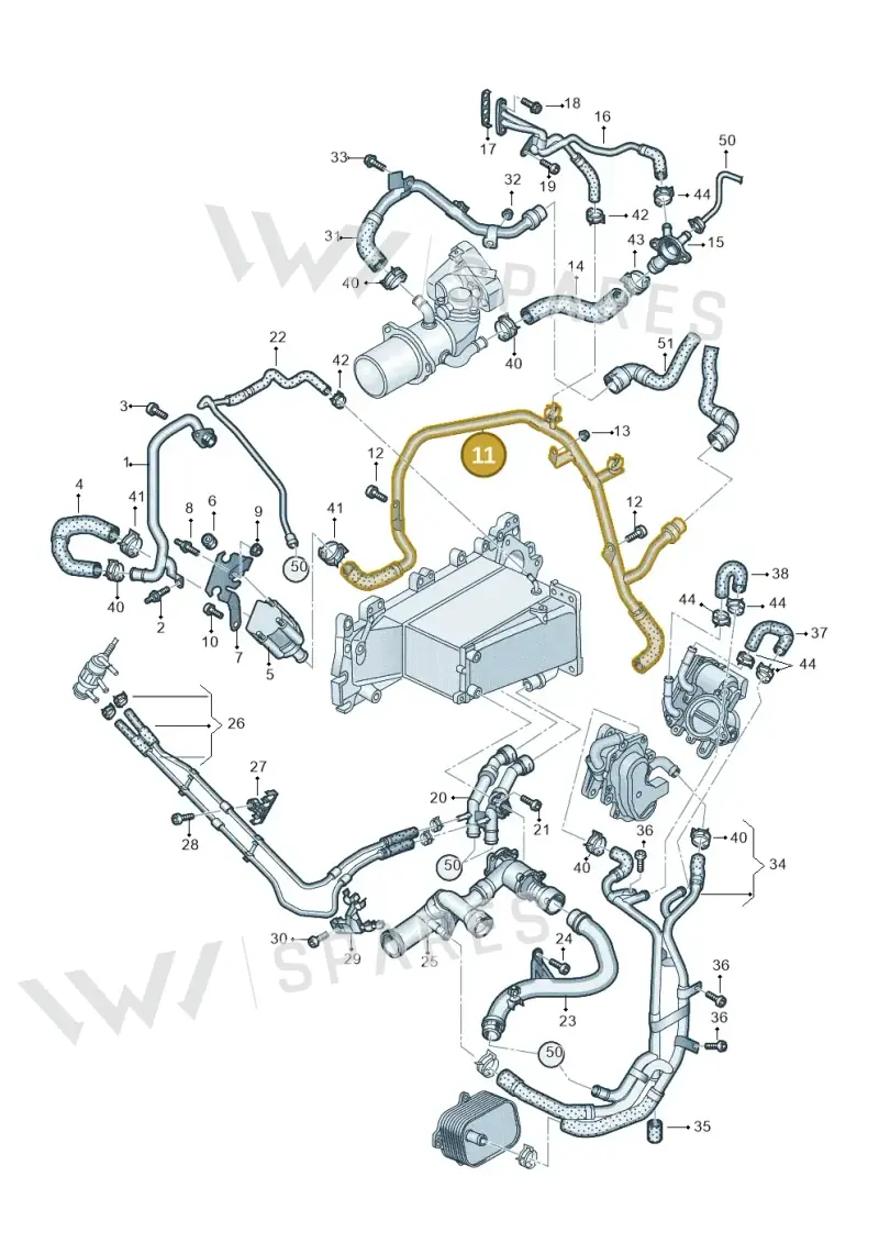 04L122157AQ — Audi Q5 (2016-2020) diagram 896121100, position 11