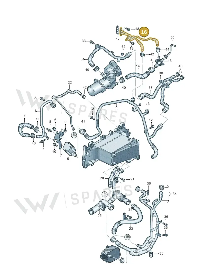 04L122157BC — Audi A6 2.0 (2018-) diagram 430121067, position 16