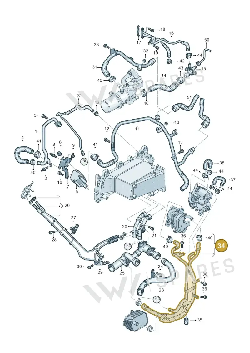 04L122157CC — Audi Q5 (2016-2020) diagram 896121100, position 34