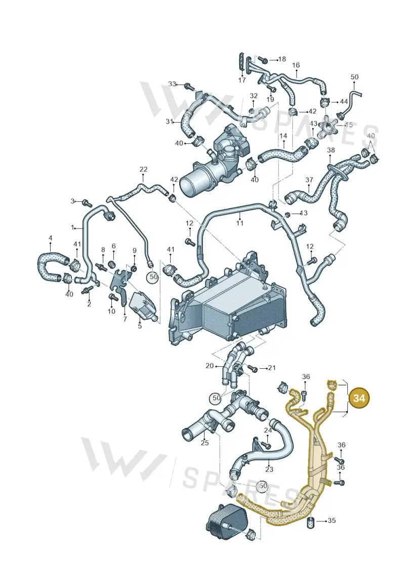 04L122157CD — Audi A6 2.0 (2018-) diagram 430121067, position 34