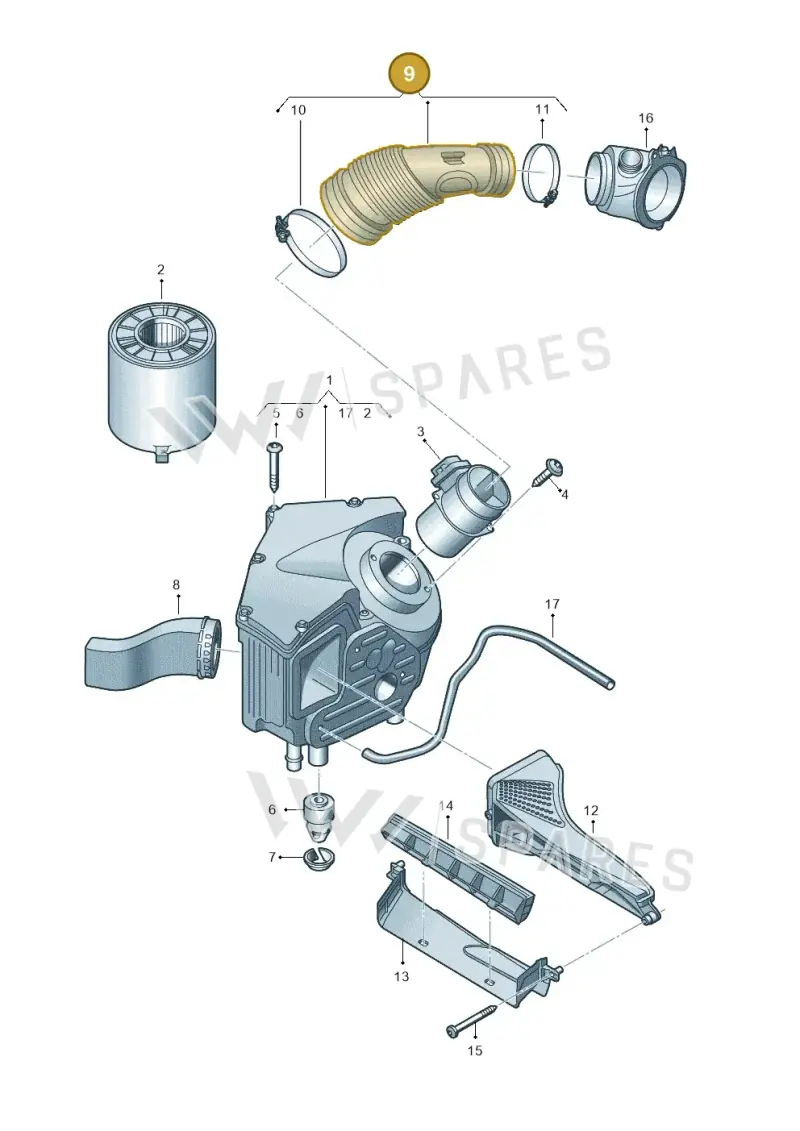 04L129661B — Audi A5 Sportback (2016-2020) diagram 849129300, position 9