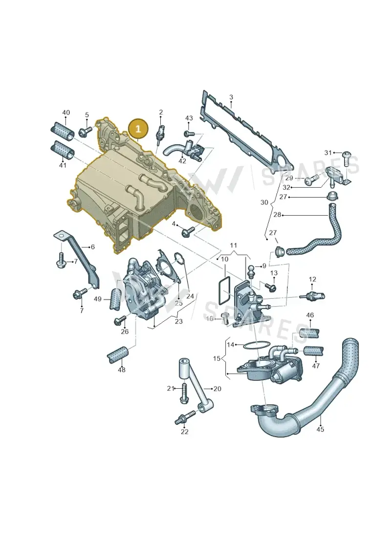 04L129711AB — Audi Q2 2.0 TDI (2016-2018) diagram 745129850, position 1