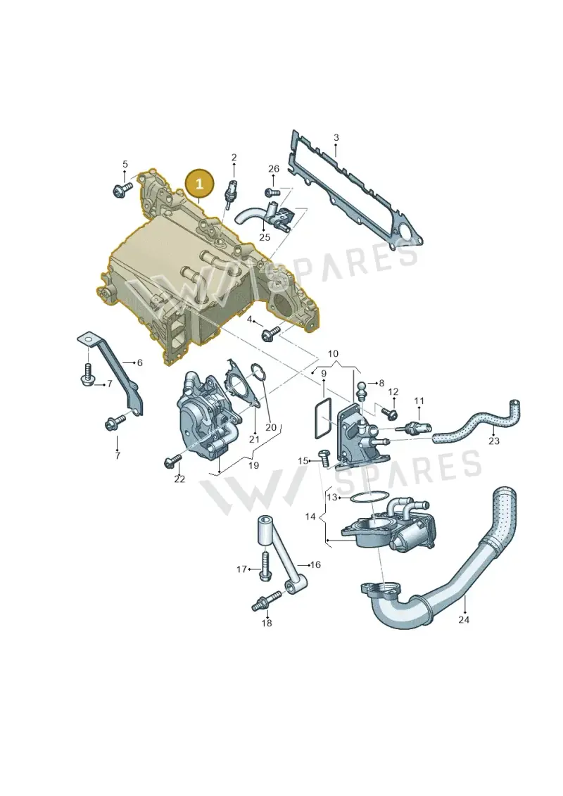 04L129711AB — Audi Q3 quattro (2018-2019) diagram 884129800, position 1