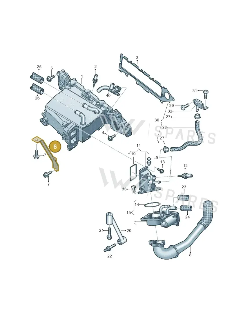 04L129723 — Audi A6 2.0 (2018-) diagram 430129550, position 6