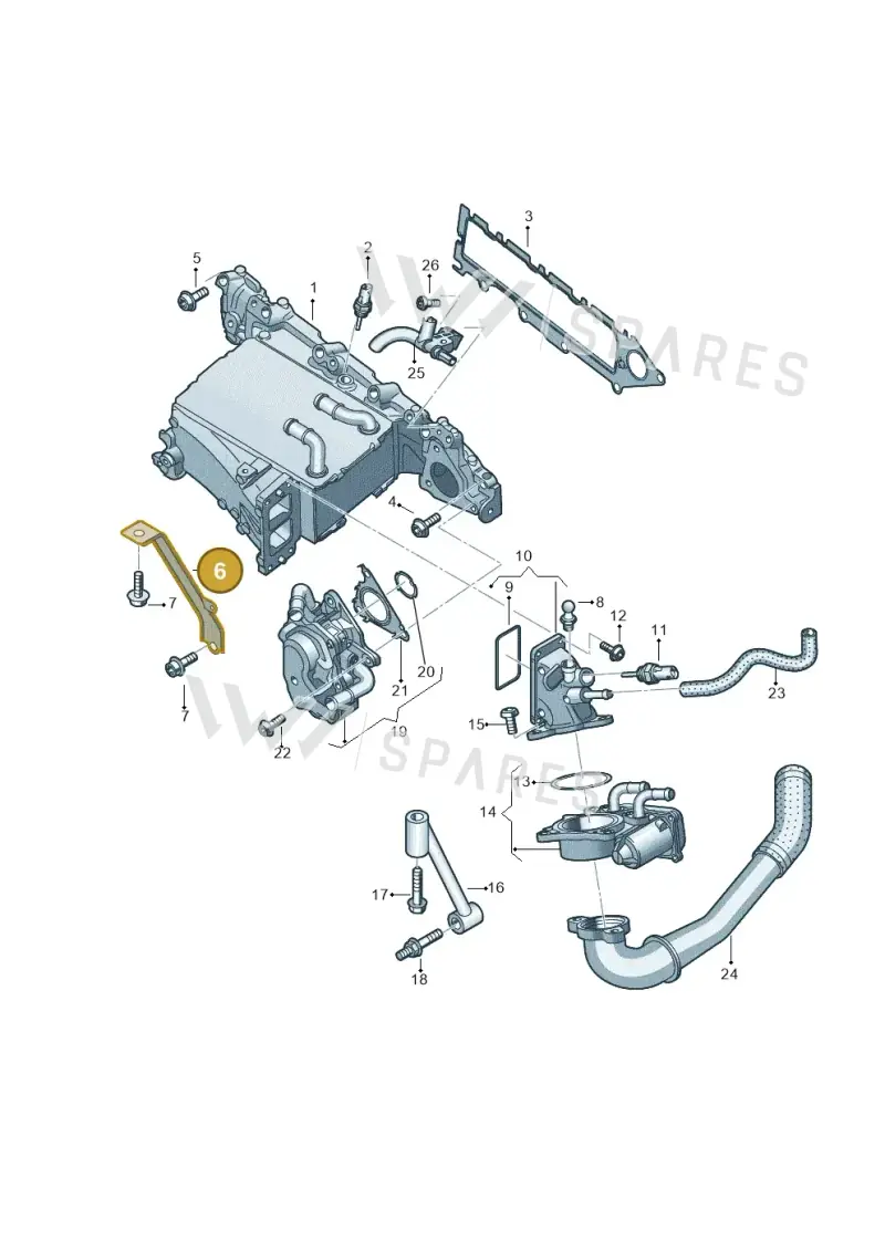 04L129723 — Audi Q3 quattro (2018-2019) diagram 884129800, position 6