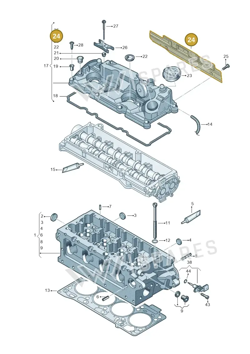 04L129969E — Audi Q3 quattro (2018-2019) diagram 597103510, position 24