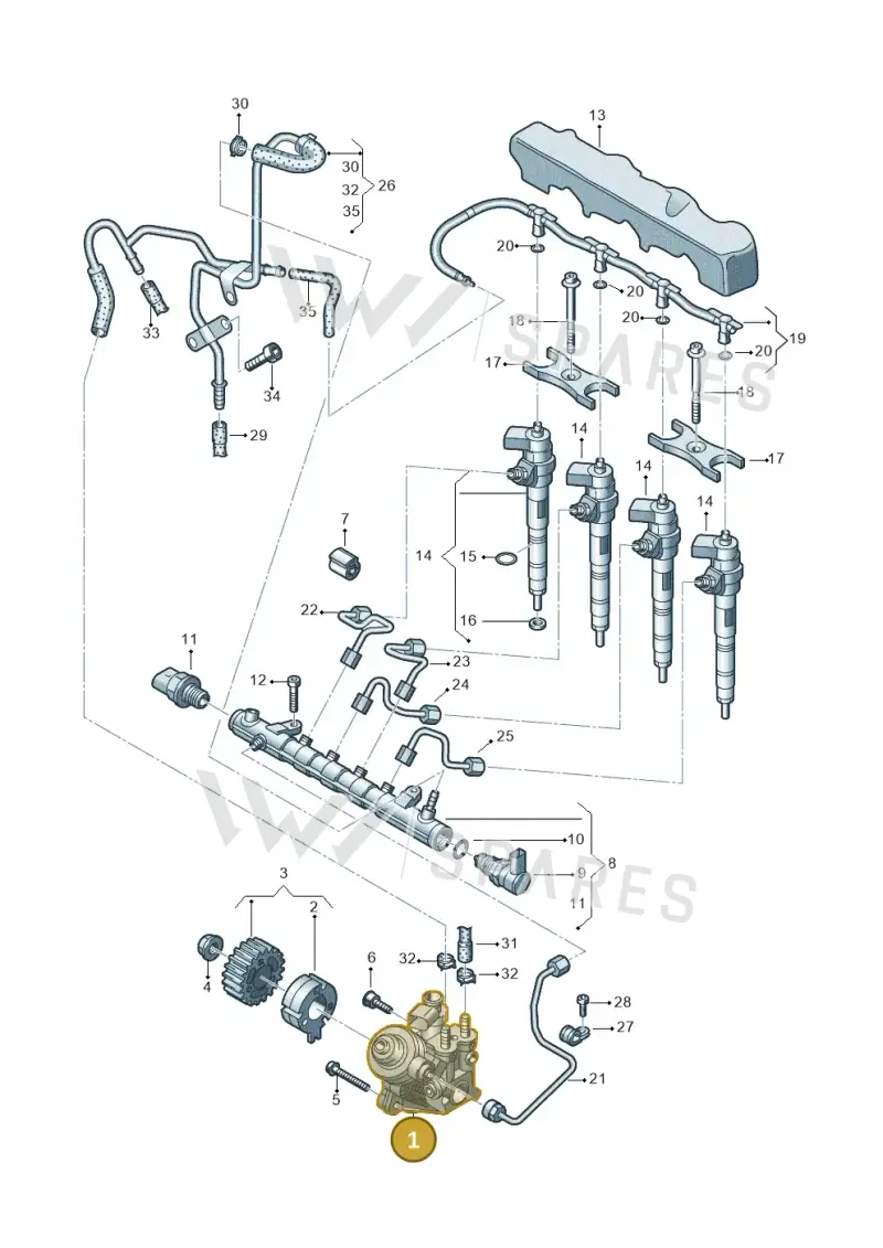 04L130755E — Audi Q3 quattro (2018-2019) diagram 597130040, position 1