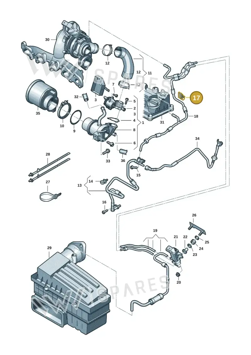 04L131213 — Audi Q3 quattro (2018-2019) diagram 746131401, position 17