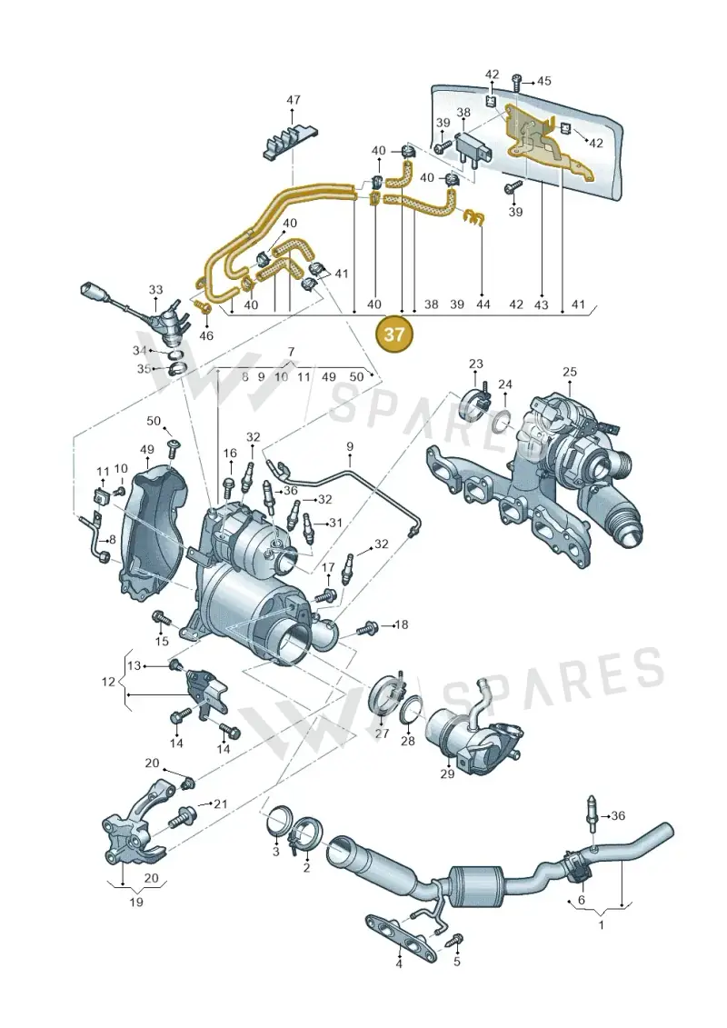 04L131552HP — Audi Q2 2.0 TDI (2016-2018) diagram 803253500, position 37
