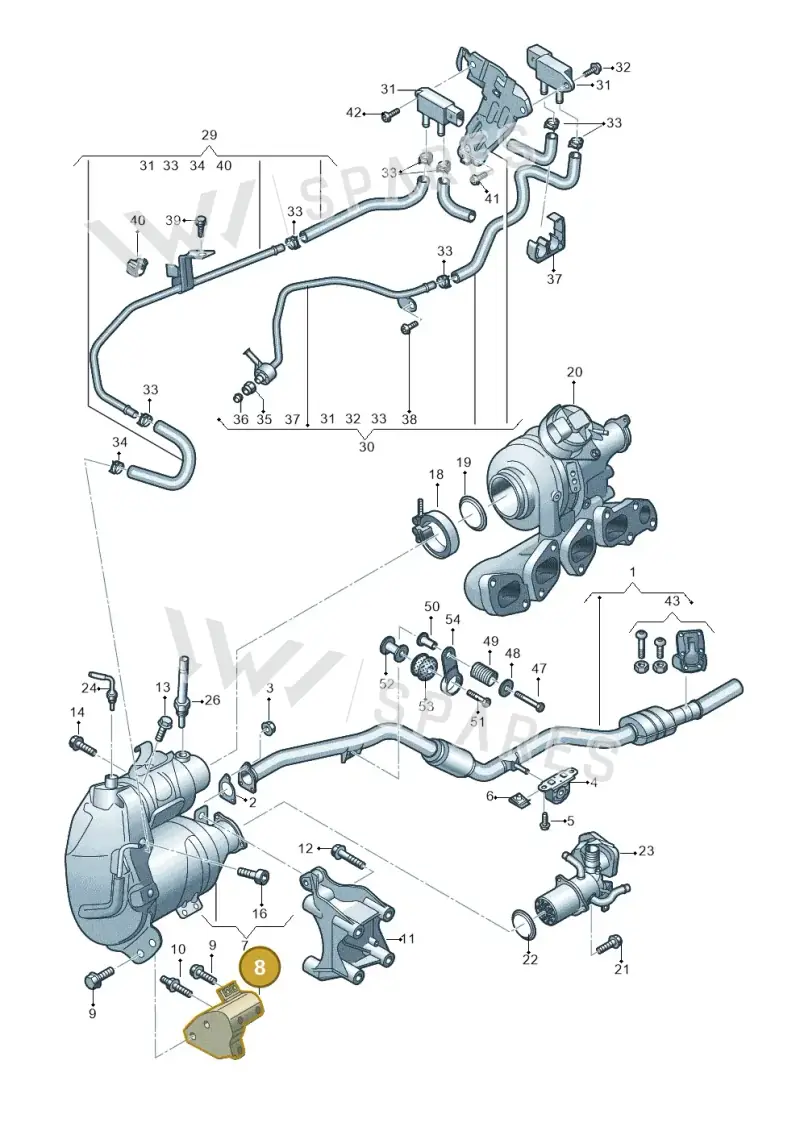 04L131561E — Audi A6 2.0 (2018-) diagram 430253610, position 8