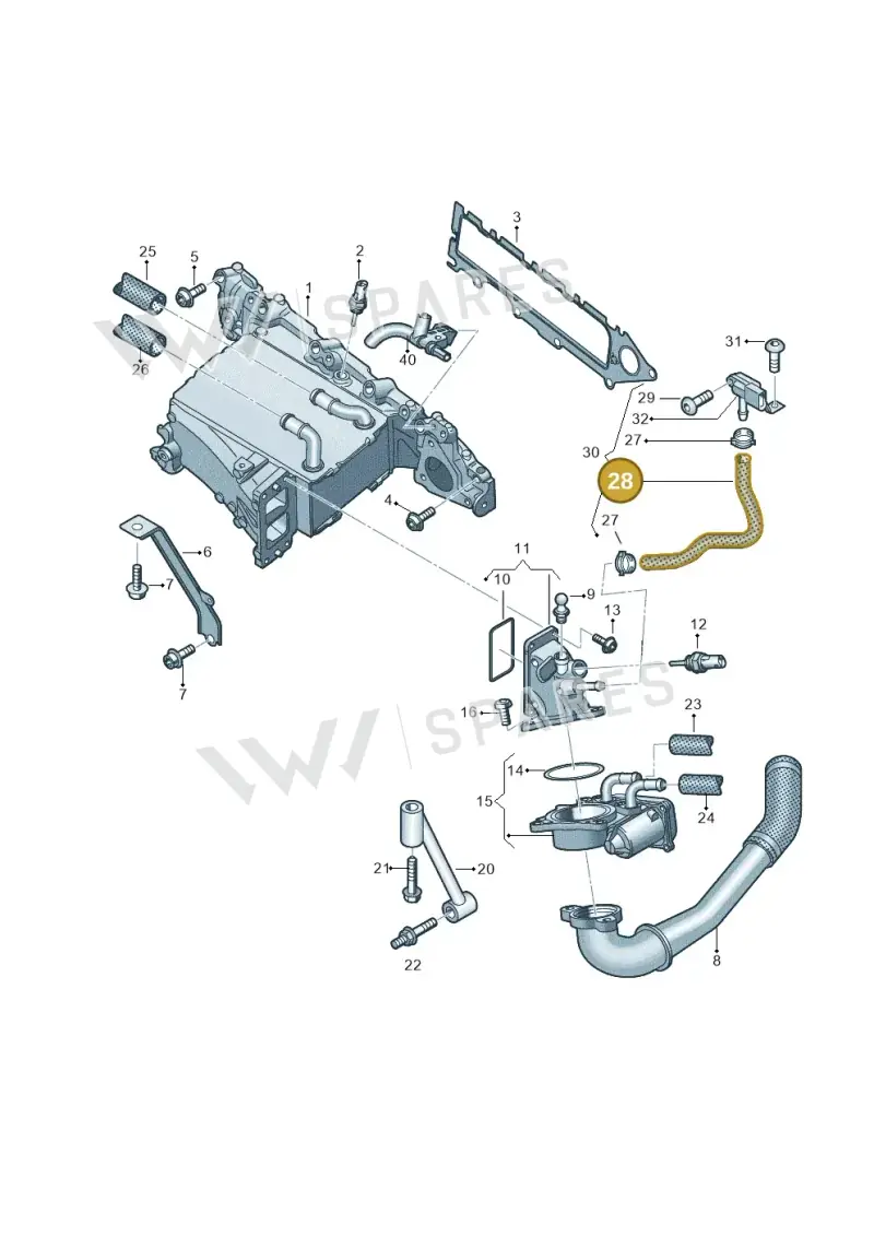 04L131850A — Audi A6 2.0 (2018-) diagram 430129550, position 28