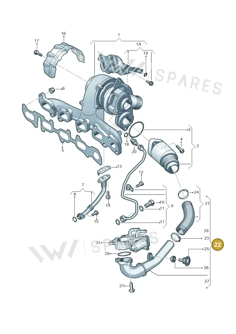 04L145762CG — Audi Q5 (2016-2020) diagram 745145500, position 22