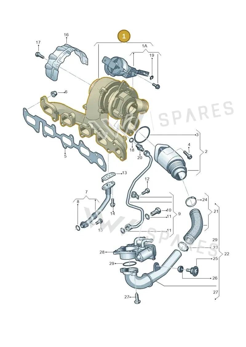 04L253124 — Audi Q5 (2016-2020) diagram 745145500, position 1