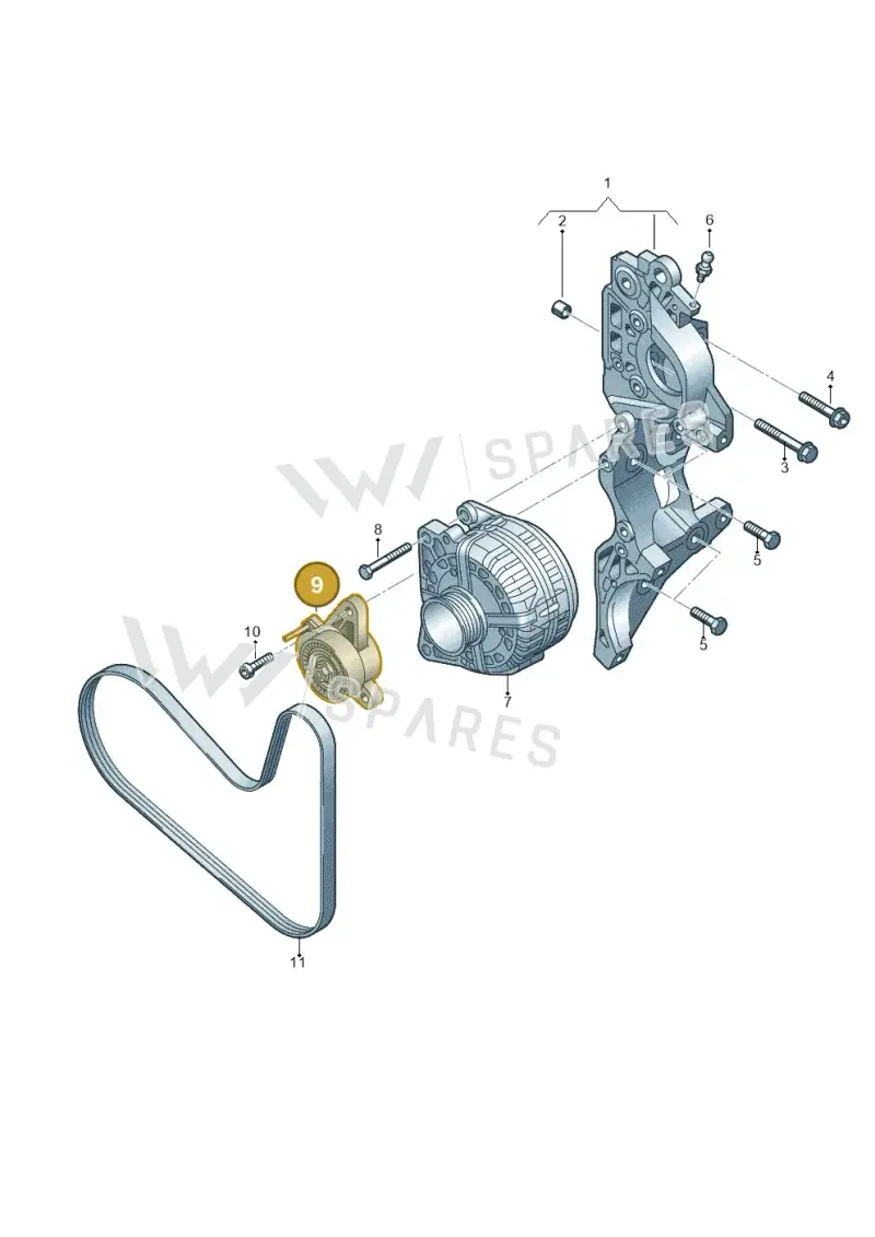 04L903315F — Audi Q3 quattro (2018-2019) diagram 745903450, position 9