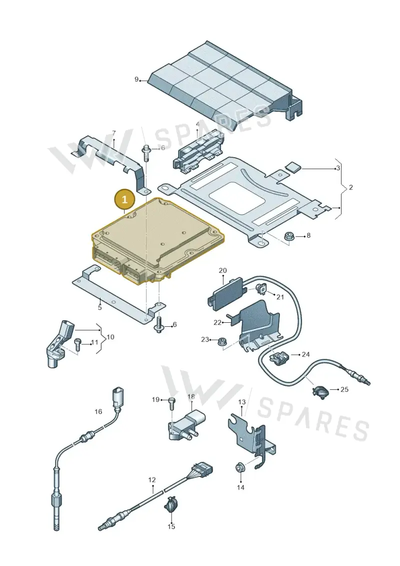 04L906016FN — Audi Q3 2.0 TDI (2014-2019) diagram 855906050, position 1