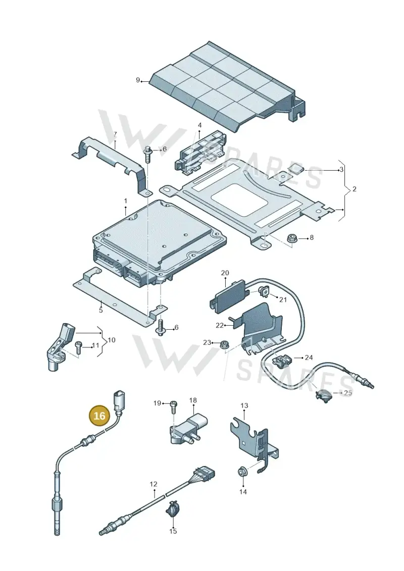 04L906088ED — Audi Q3 2.0 TDI (2014-2019) diagram 855906050, position 16