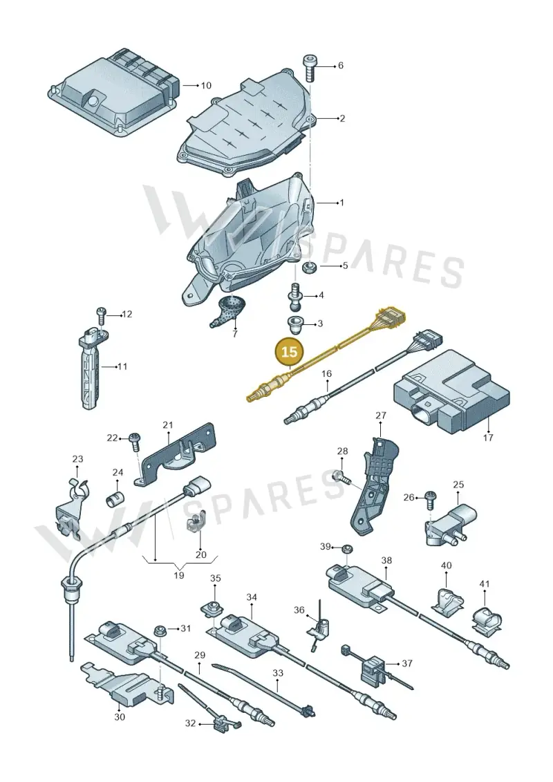 04L906262B — Audi A7 Sportback (2010-2015) diagram 711906050, position 15