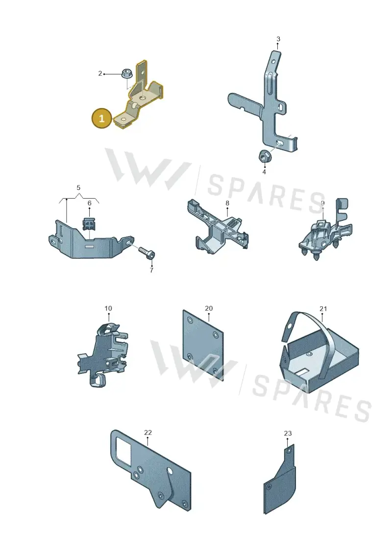04L971501 — Audi Q3 quattro (2018-2019) diagram 597971010, position 1