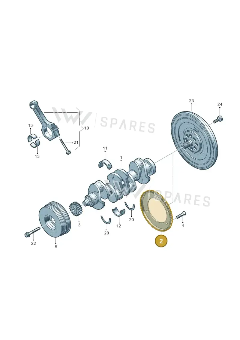 050105189K — Audi A6 2.0 (2018-) diagram 896105011, position 2